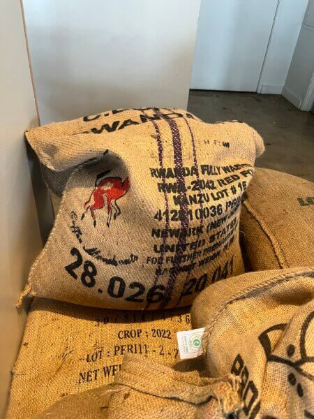 Bags of coffee